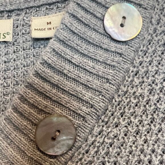 Natural Reflections grey Knit Sweater SZ M - Picture 2 of 9